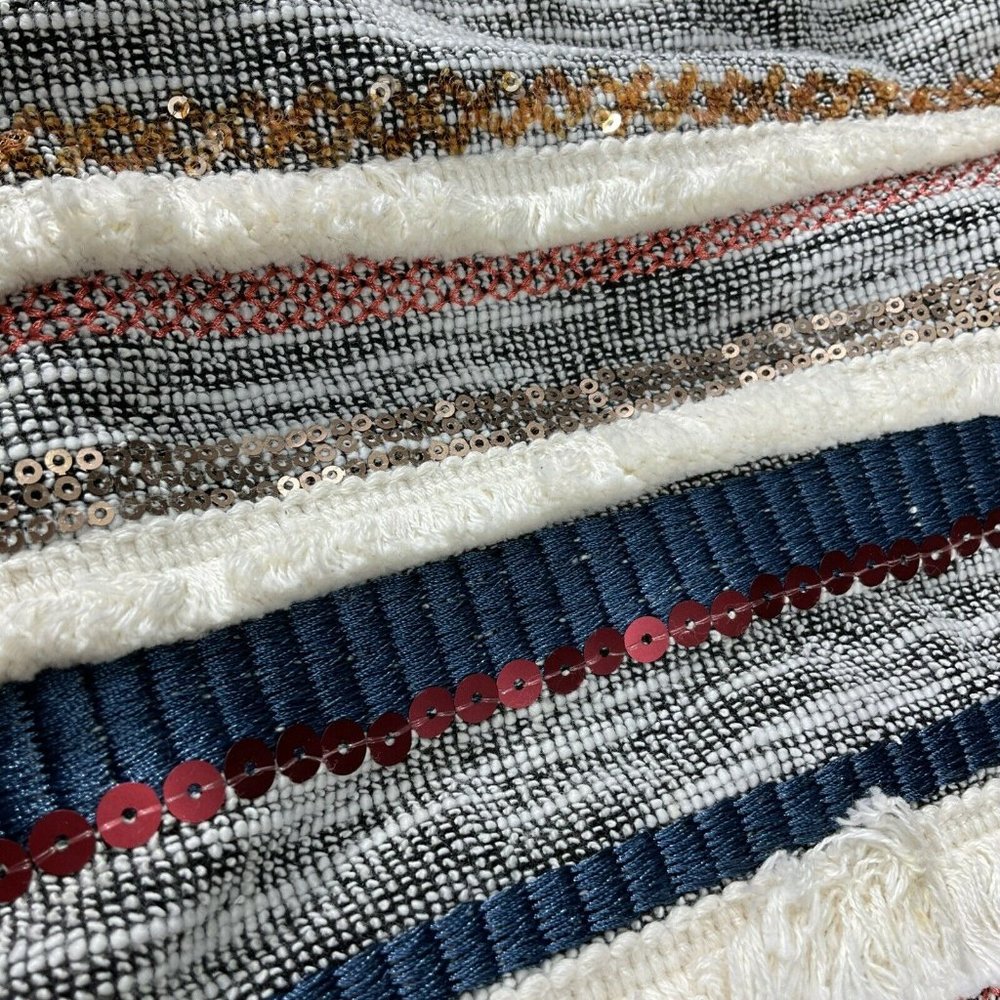 Anthropologie Moulinette Soeurs Skirt Womens Sz 4 Mini Erine Beaded fringe $128 - Picture 6 of 8